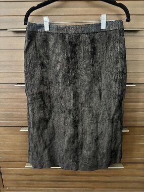 Beymen Textured Metallic/Shimmery  A-Line Skirt | Sz 36